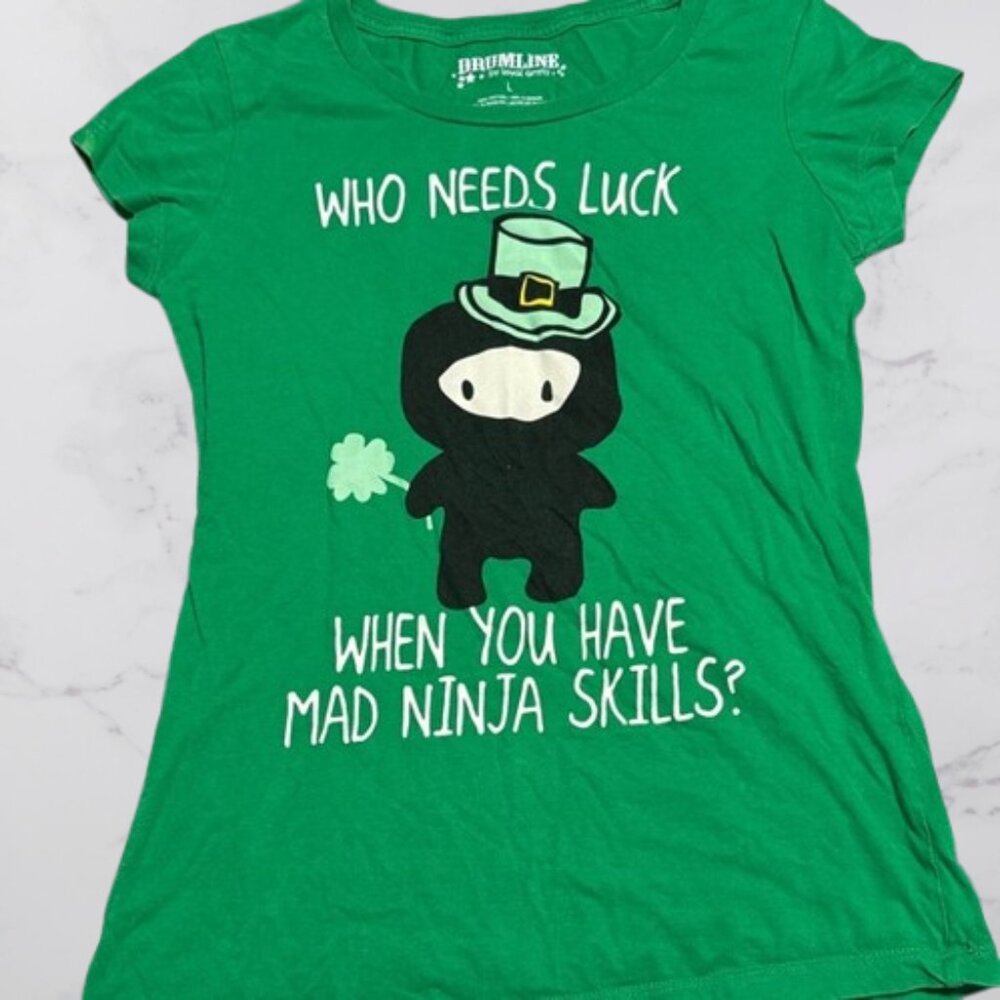 Drumline Women's lucky ninja shirt Size L